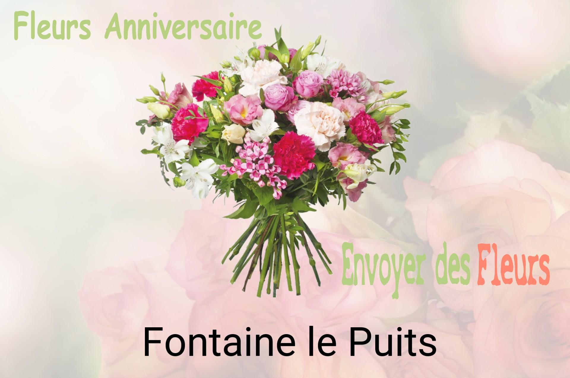 Bouquet de fleurs d’anniversaire livré à Fontaine-le-Puits