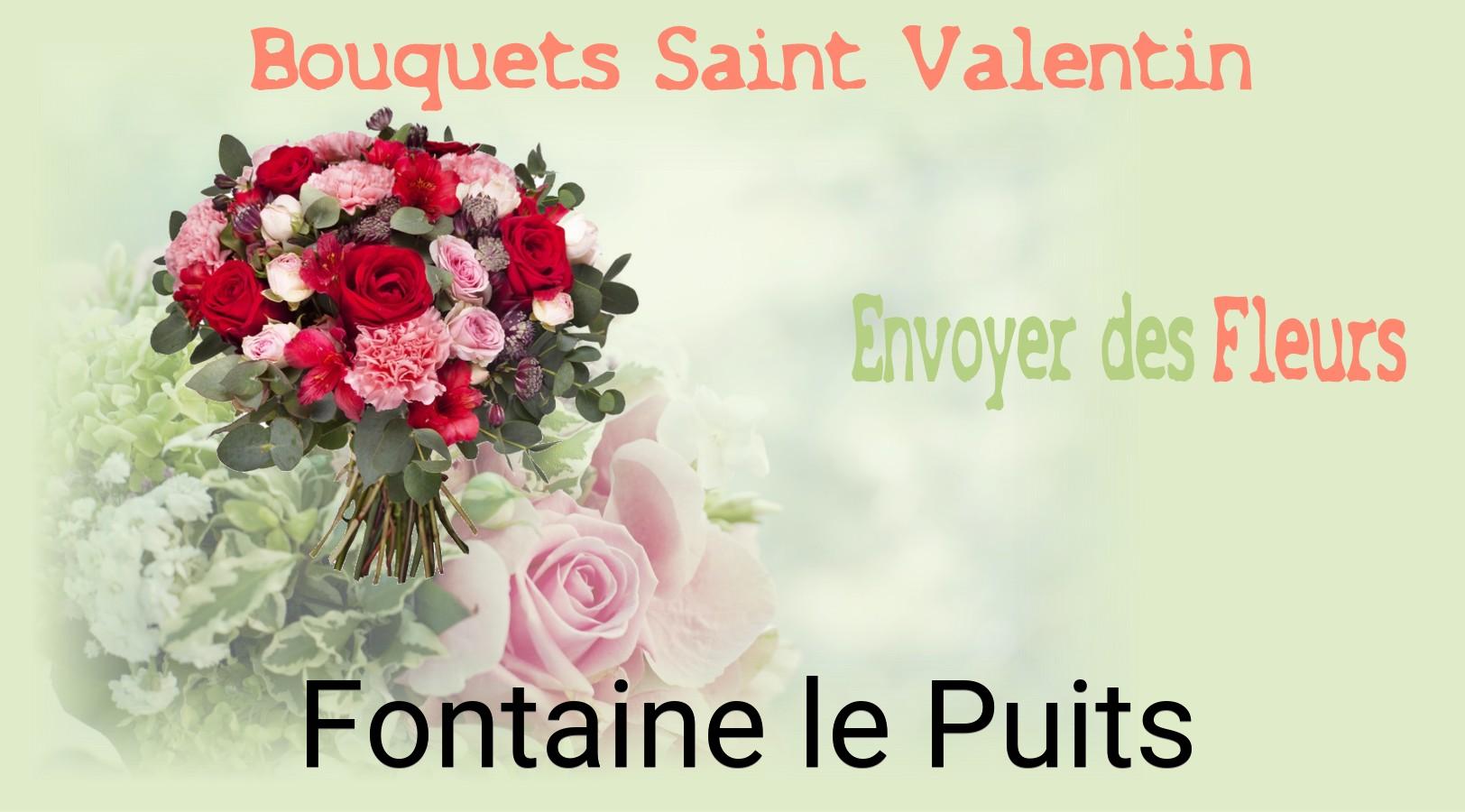 Roses de Saint-Valentin livrées à Fontaine-le-Puits
